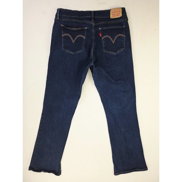 Levi's Size 32X31 Womens Curvy Boot Blue Denim 5 Pocket Logo Tag Jeans - Picture 1 of 14